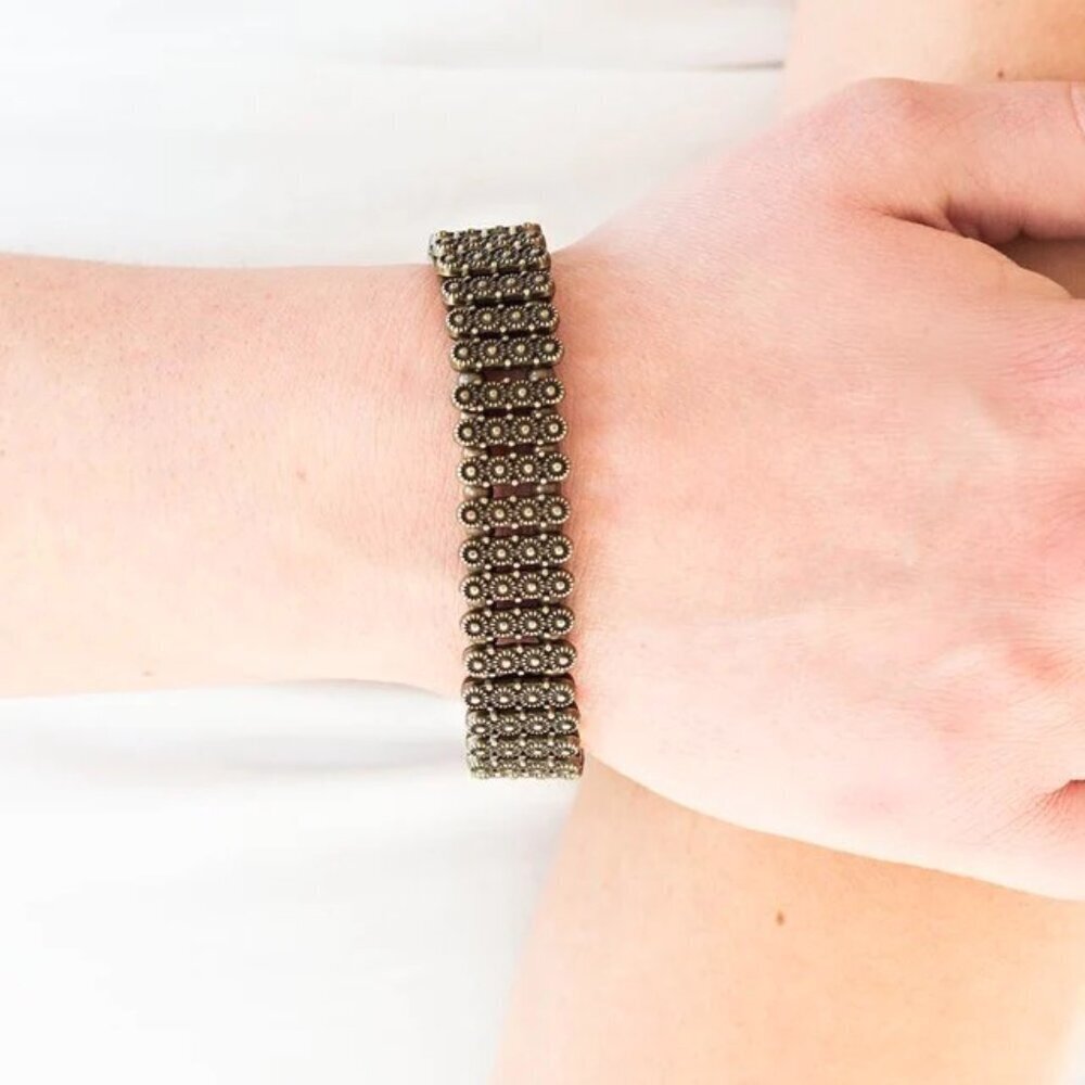 Paparazzi Jewelry - Rise With The Sun - Brass Bracelet - Vintage